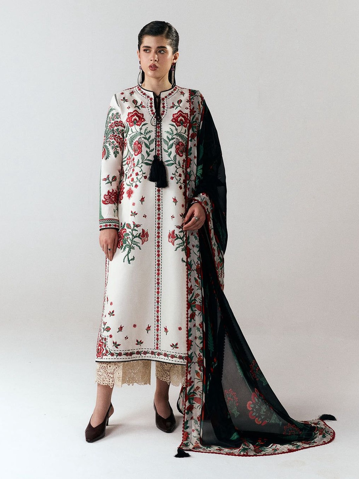 Hussain Rehar Winter Luxury Full Embroidered