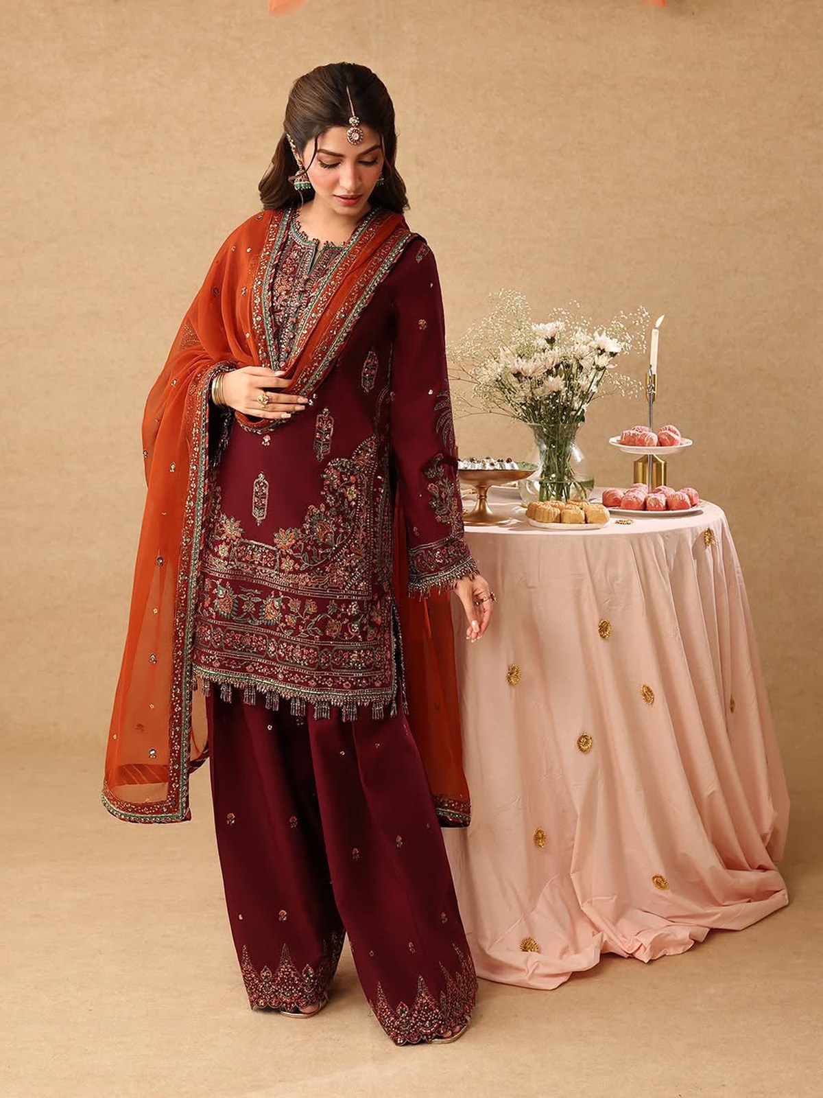 Asim Jofa Wedding Edition 2026 Heavy Embroidered Chiffon image 3