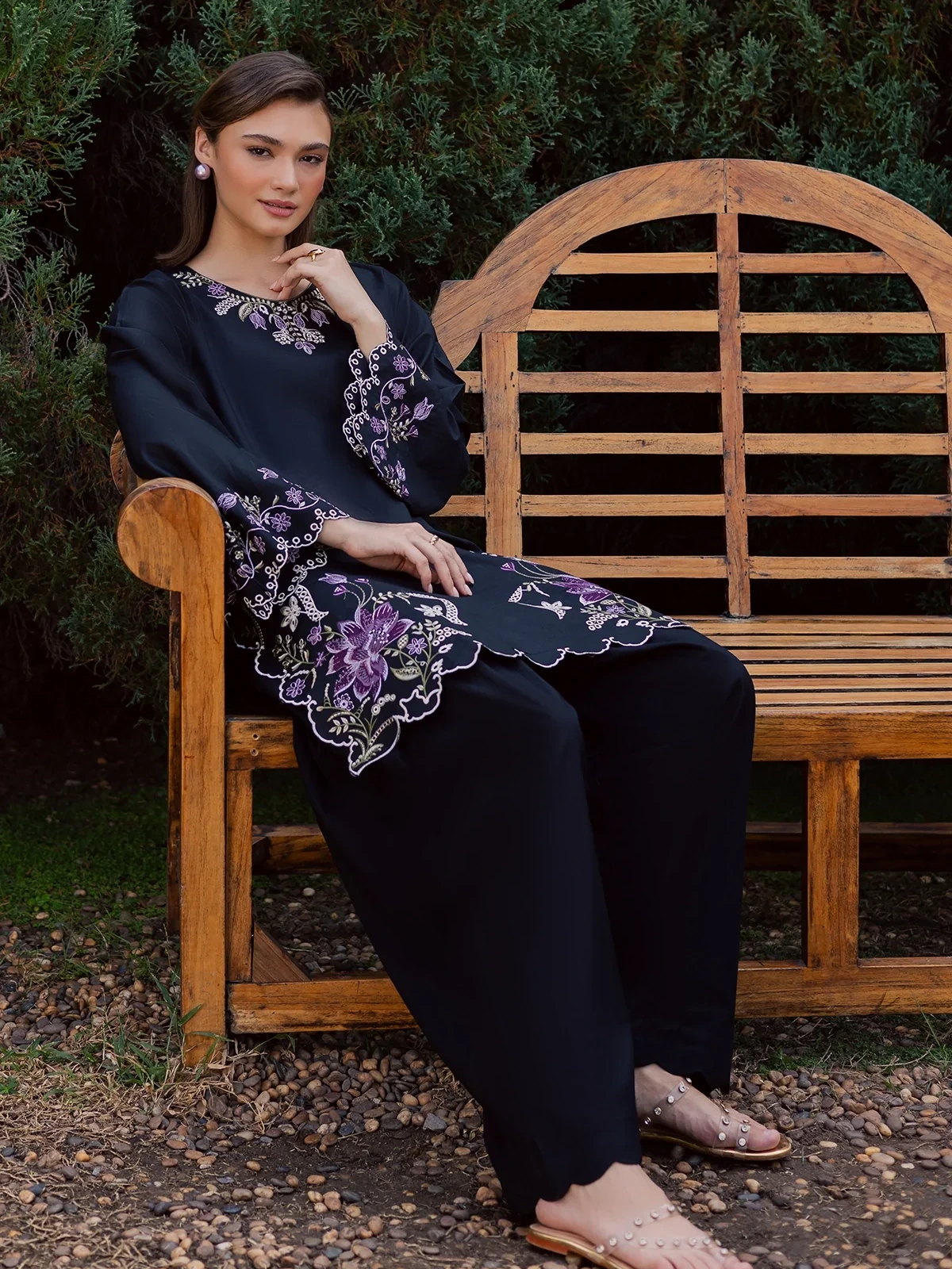 Premium Quality Lawn 2 Piece Embroidered Dress image 4