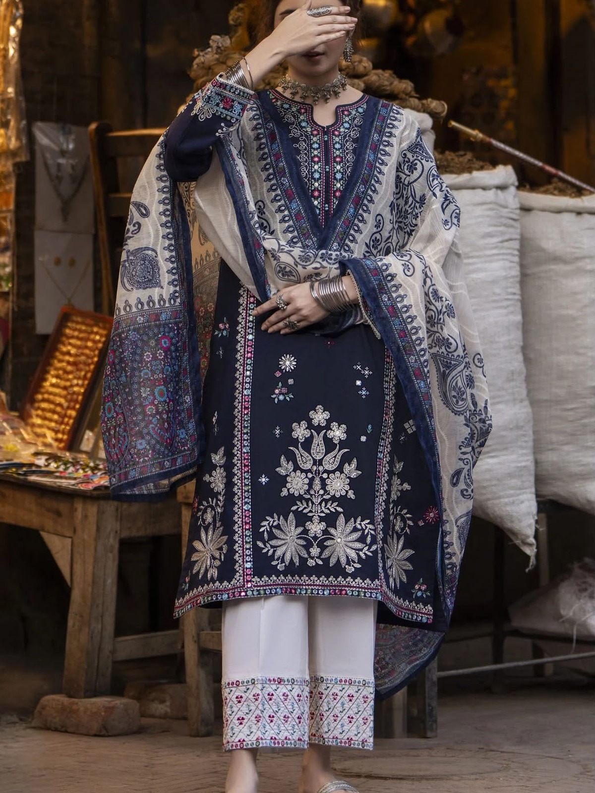 Zara Shahjahan Premium Embroidered
