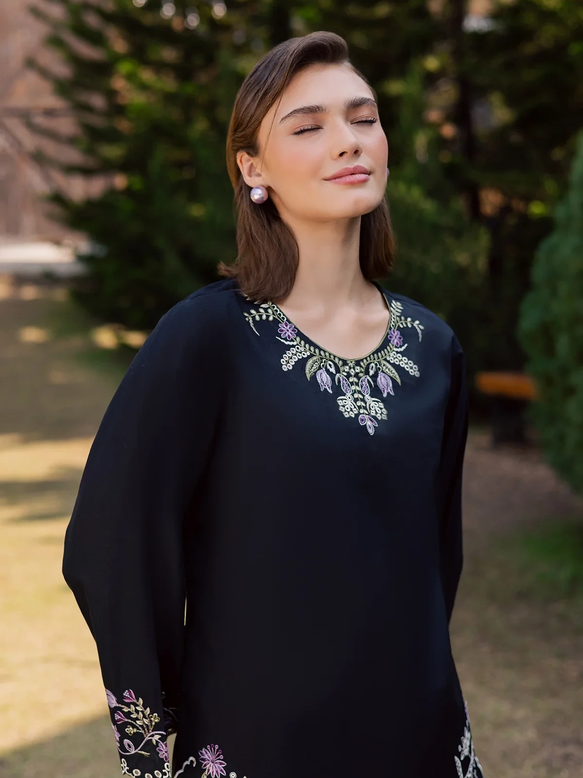 Premium Quality Lawn 2 Piece Embroidered Dress image 2
