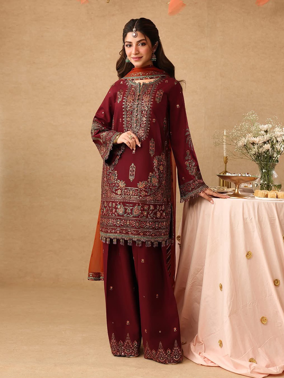 Asim Jofa Wedding Edition 2026 Heavy Embroidered Chiffon image 2