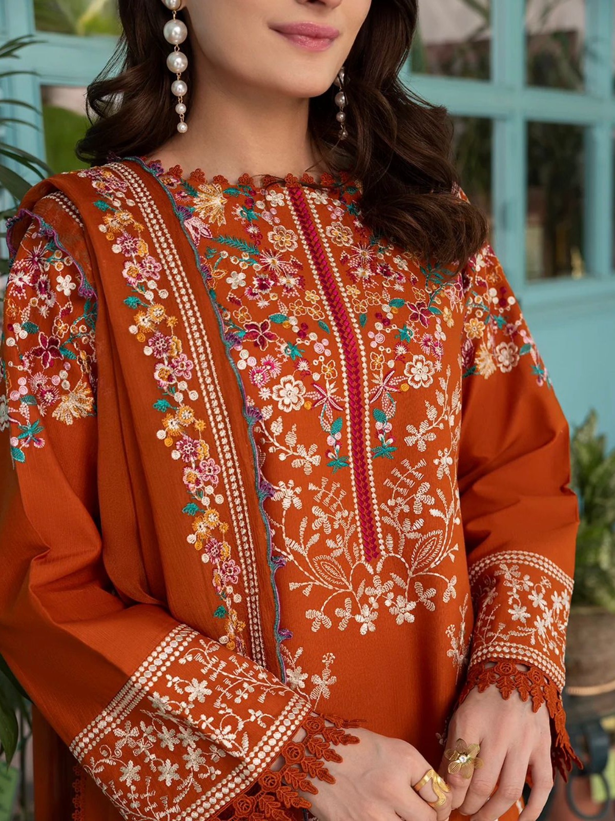 Batik Winter Casual Heavy Embroidered image 2