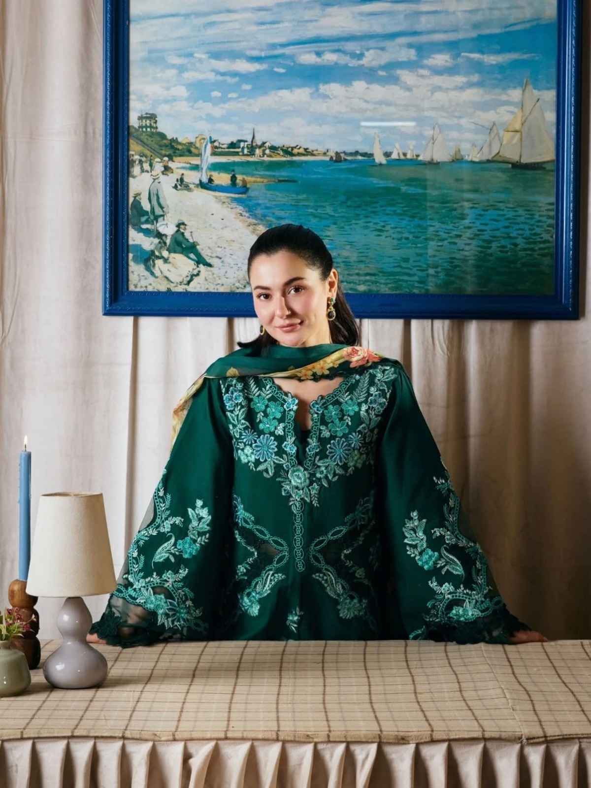 Winter Collection  Embroidered Dhanak image 3