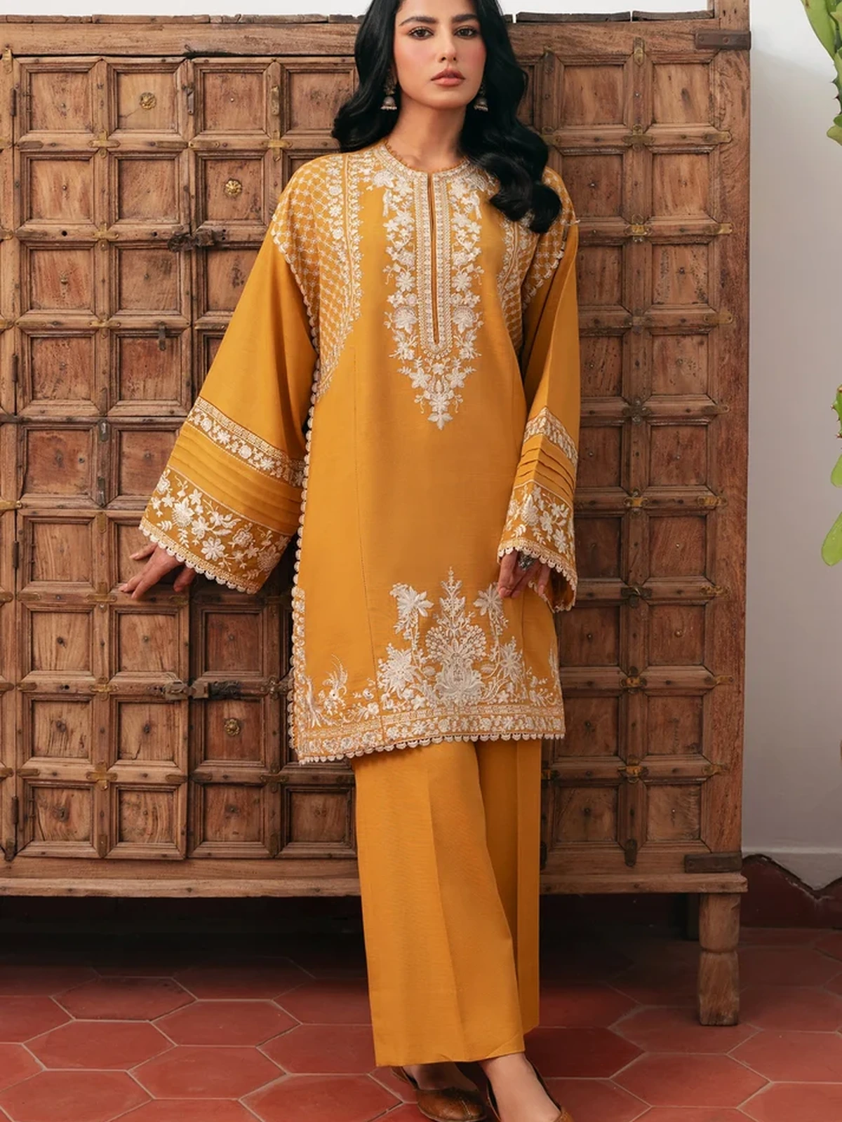 Premium Quality Lawn 2 Piece Embroidered Dress
